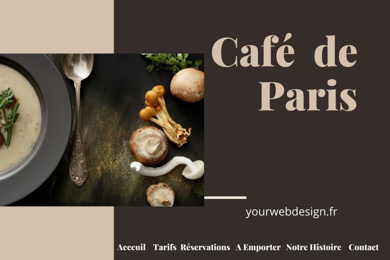site internet pour un restaurant dessiné par frédéric vivet web designer et photographe pour l'agence yourwebdesign.fr à paris 